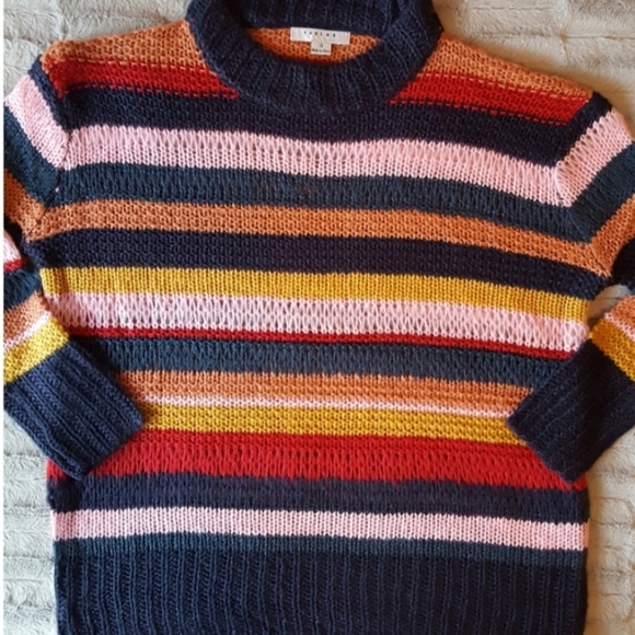 Block Stripe Oversized Sweater - Picture 2 of 3